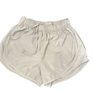 Women’s Light Gray Lined Nike Running Shorts- Line New
